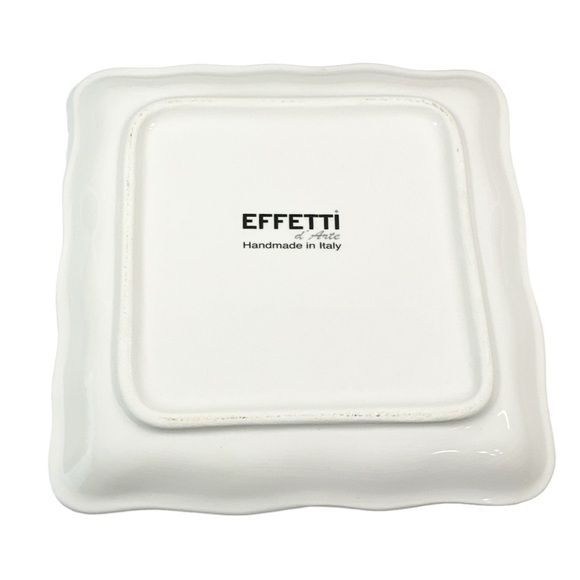 NEW EFFETTI Italy Square BELL PEPPER Appetizer Serving Plate - Picture 4 of 5